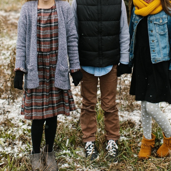 carter's plaid flannel dress